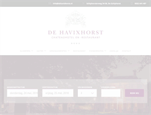 Tablet Screenshot of dehavixhorst.nl